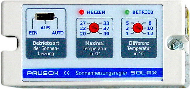 Temperatur Differenzregler MTS-8S Solarkollektor Puffer Swimmingpool Warmwasser 