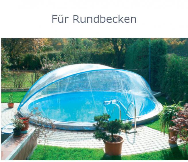 Schwimmbadüberdachung Cabrio Dome  - Rundbecken